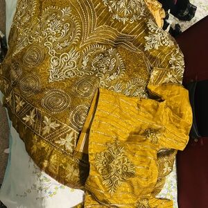 Eid outfit Organza Saree with size 37 blouse brand new